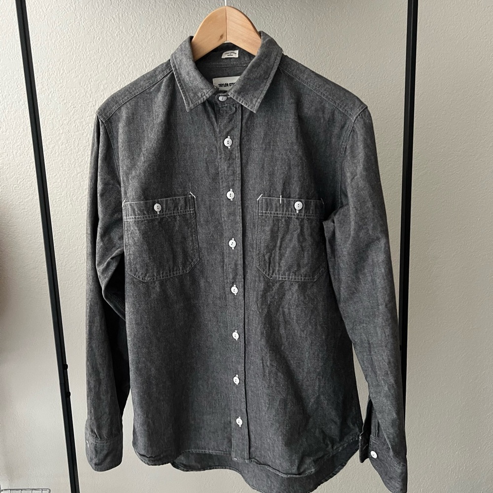 Taylor Stitch - California Chambray Shirt - Gray - size 40